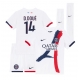 Paris Saint-Germain Desire Doue #14 Replike Gostujuci Dres za djecu 2024-25 Kratak Rukav (+ Kratke hlače)